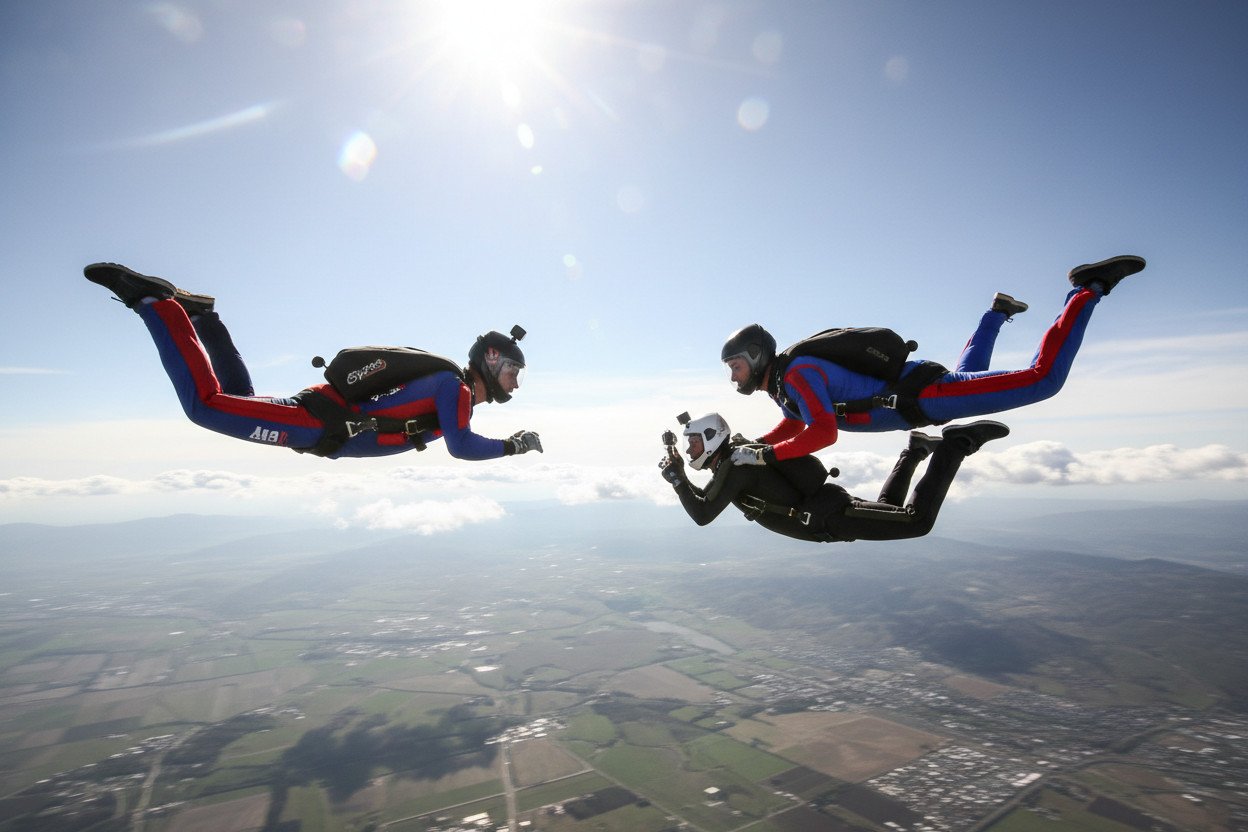 Z jaką prędkością spada człowiek podczas freefly i zawodów prędkościowych
